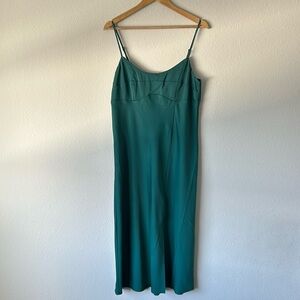 NWT green slip dress